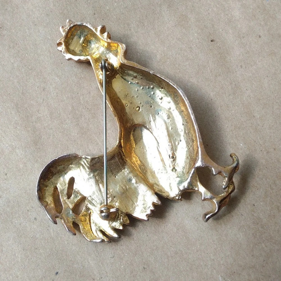 Vintage Strutting Cockerell Brooch 🖤 - Picture 3 of 8